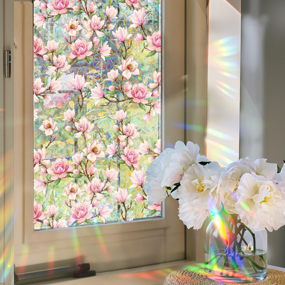 140g Weight Glass paster Home Textiles & Decor Type PVC Material Leaf Pattern Casual, Pastoral Style Casual Pastoral Leaf PVC Glass Paster Wall Art 101