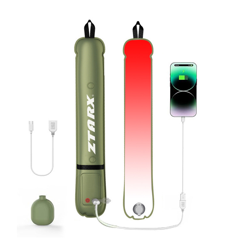 ZTARX patentado al aire libre nueva lámpara de camping solar lámpara inflable plegable impermeable de succión magnética lámpara de poste de aire