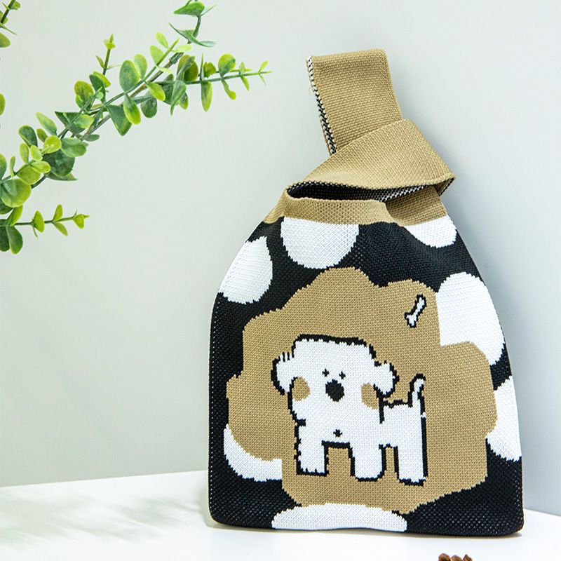 新款户外百搭针织托特包网红手办包包手机收纳包包ins女士手提包