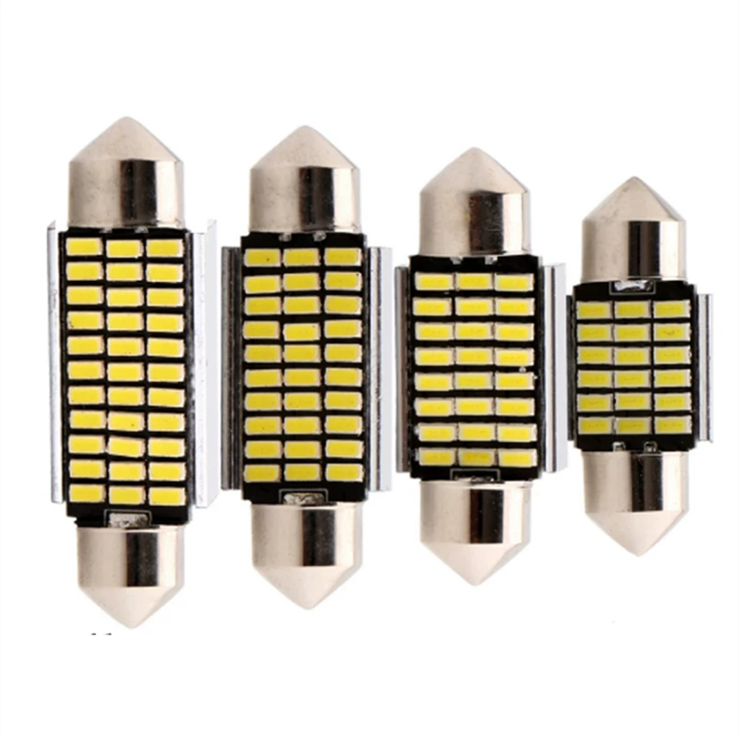 Автомобильный светодиодный светильник на крышу cnabus double Point 3014 31/36/39/41 мм декодирование лампа для чтения подсветка номерного знака