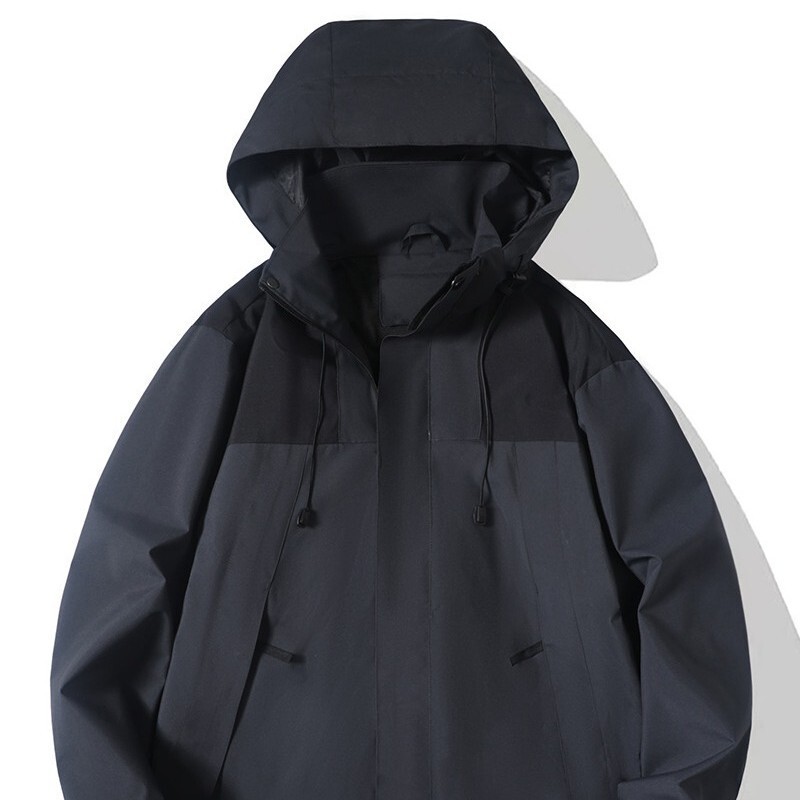 North Face Same Style 2024 Outdoor Couple Removable Hood Waterproof Windproof Jacket Men's and Women's Jacket