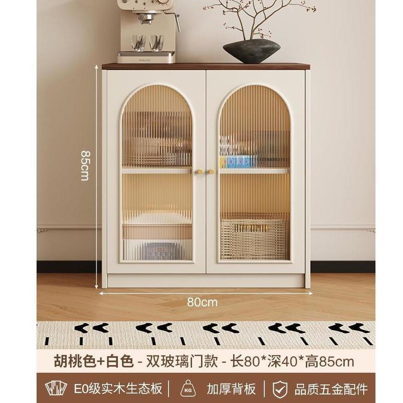 实木餐边家用大容量收纳茶水储物柜玄关一体厨房客厅靠墙小户型柜|undefined