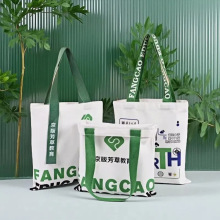 广告棉布环保袋帆布包大容量覆膜帆布托特包学生手提帆布袋定制
