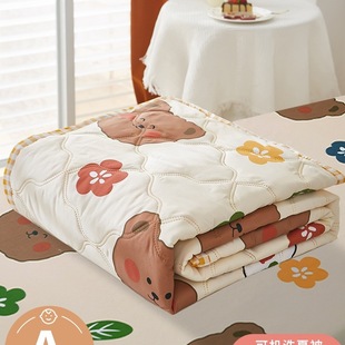 Air Conditioning Quilt Summer Cool Quilt Machine Washable Kidsren's Summer Quilt Student Dormitory Single Quilt 2025 New Non-Pure Cotton