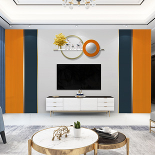 [can be installed] new ginkgo leaf TV background wall cloth marble film wallpaper seamless mural