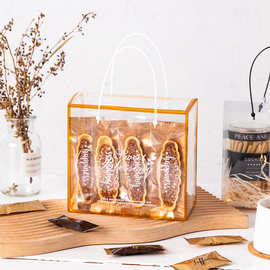 透明手提雪花酥包装盒饼干曲奇太妃糖牛轧糖果糯米船新年礼盒2025