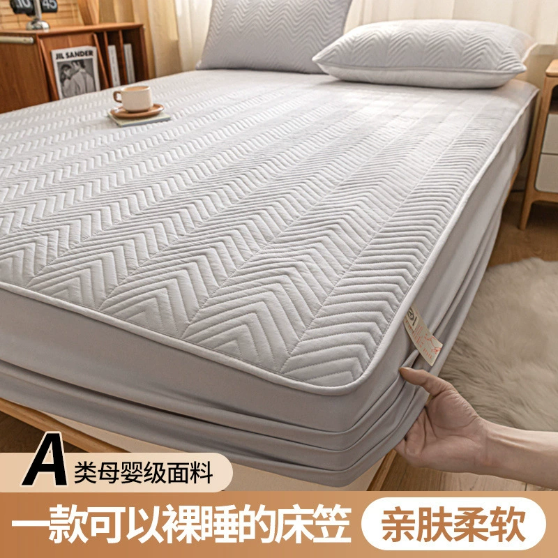 Quilted sheet, bedspread, mattress, dustproof non-slip protective case, increased thickness
