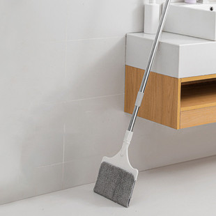 Japanese-style retractable stainless steel rod lazy mop ultra-thin double-sided decontamination absorbent multi-use cleaning cloth mop broom
