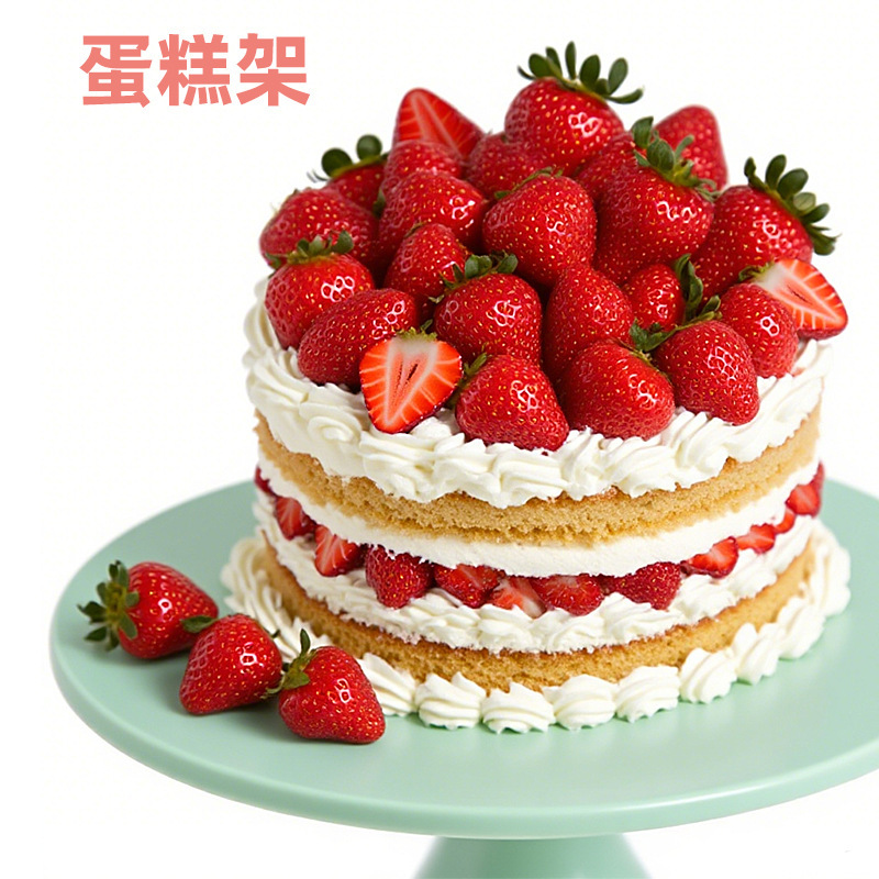 欧式铁艺绿色蛋糕架蛋糕托盘甜品台摆件水果托盘婚庆道具生日派对|undefined