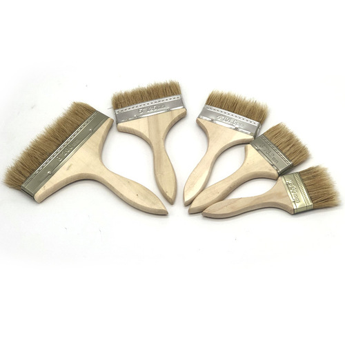 Pig bristle brush 23468 inches pig hair paint brush glue brush barbecue brush waterproof boat brush pig hair brush manufacturer
