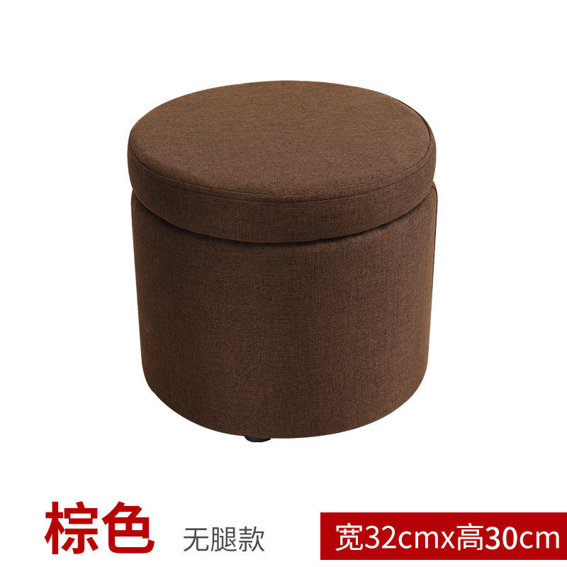 Taburete de tela bajo para el hogar taburete de sofá taburete redondo taburete de almacenamiento creativo simple taburete de almacenamiento taburete pequeño para adultos taburete de zapatos