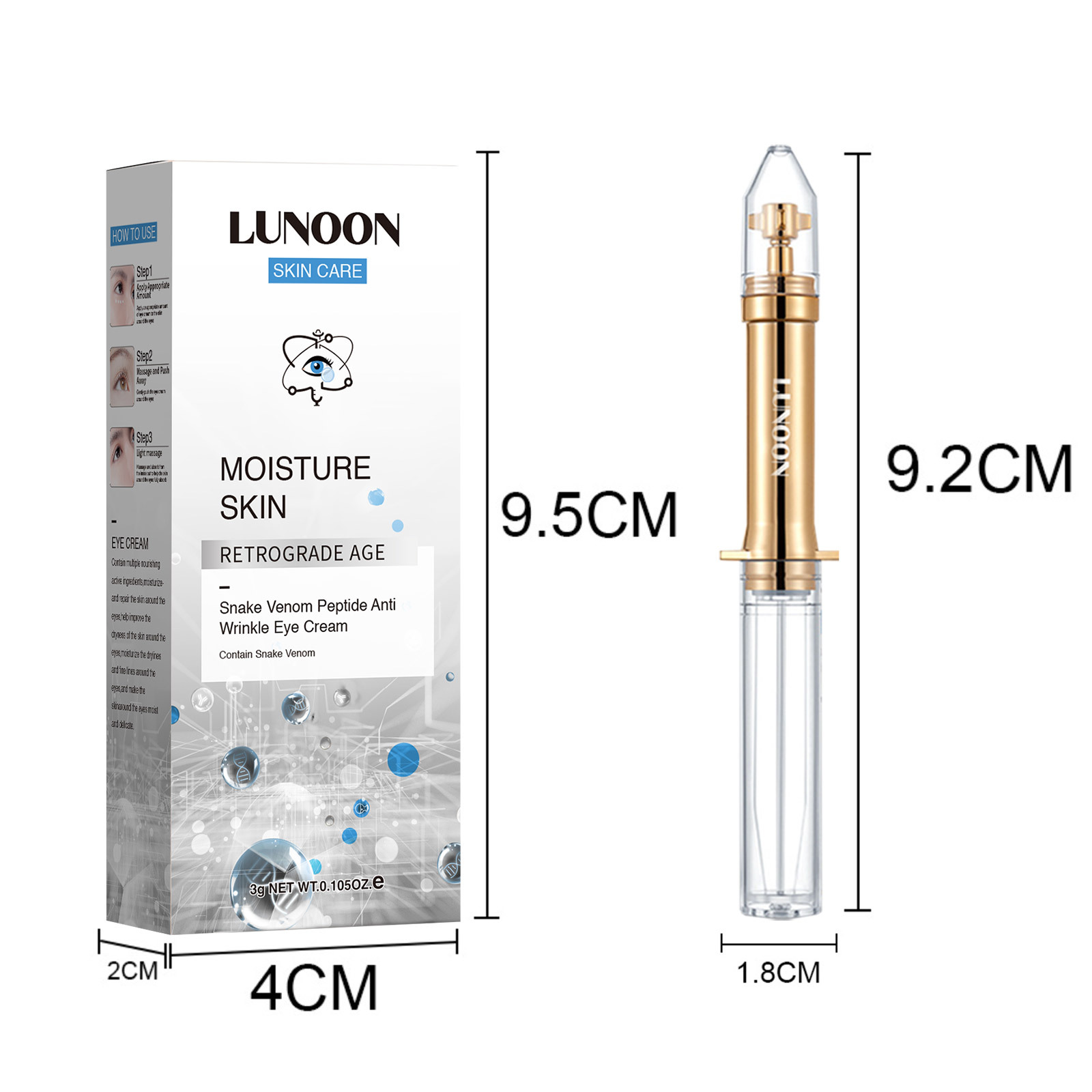 LUNOON修护眼霜淡化细纹滋润肌肤补水眼霜紧致去眼袋眼部护理-阿里巴巴