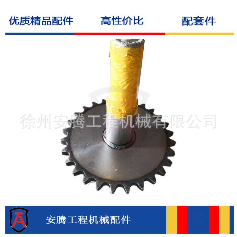 平地机GR215链轮与轴组件 GR215链轮轴 GR215双排链轮轴