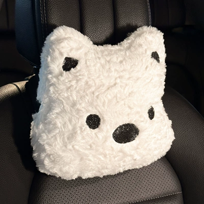 Seat Cushion Cute Cartoon Car – Seat cushion, seat cover - plush-west-highland-puppy-headrest