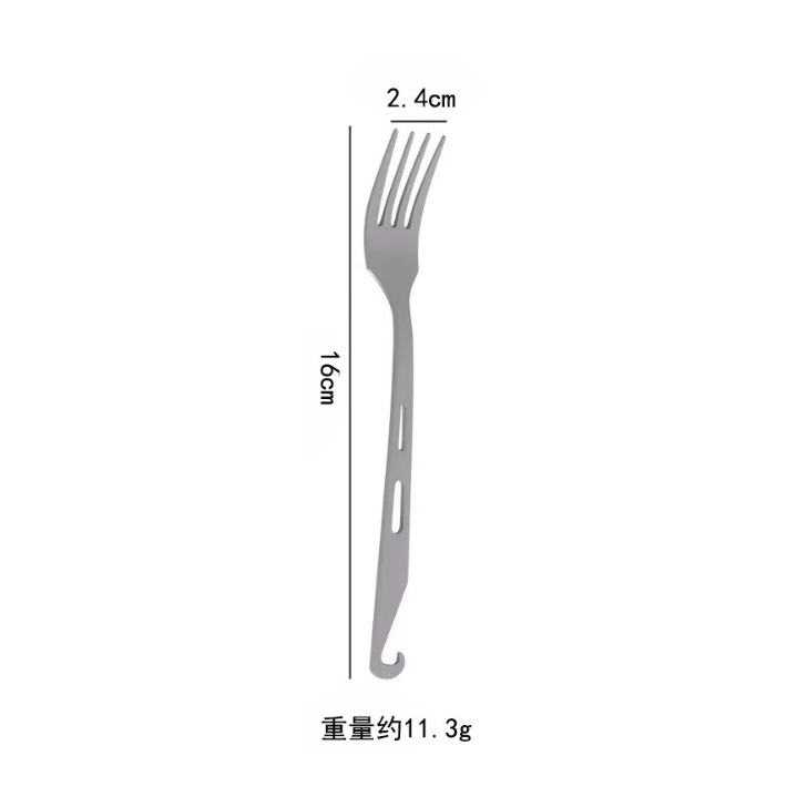 순수 티타늄 후크 포크