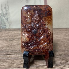 大量の卸売り高擬玉器黄財神漢服腰が高くて古玉招財が宝財神玉佩に入って爆発金を生放送します。