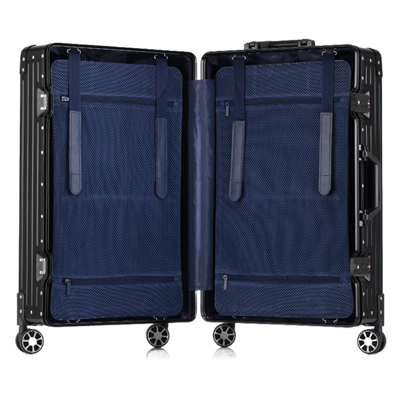 オールアルミニウムマグネシウム合金トロリーケース女性用金属スーツケース男性用 20inch 搭乗ケーススーツケースパスワードボックス 24 荷物