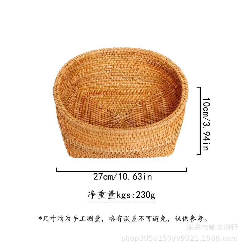 おはようございますショップ | ベトナム手作り籐編み収納バスケットパンバスケットフルーツバスケットスナックバスケットお菓子バスケット|undefined