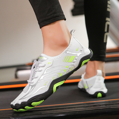 Indoor fitness jump rope and running training shoes—unisex, outdoor, breathable, non-slip, quick-drying, lightweight, and ideal for stream-tracing and hiking.