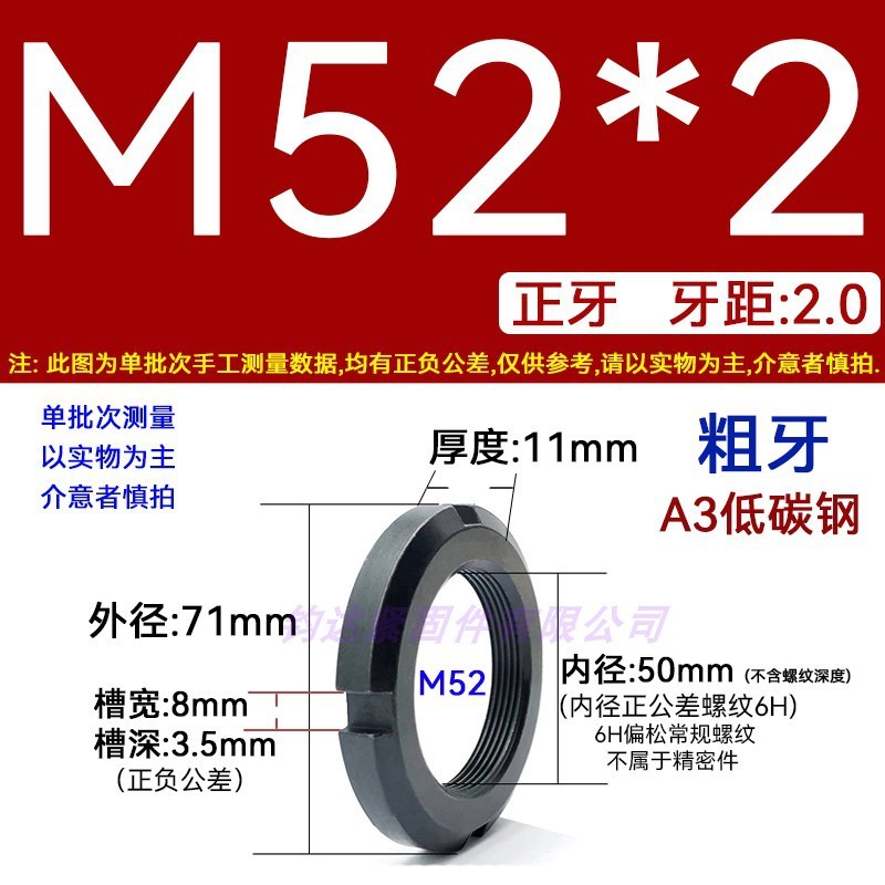 国標丸ナット止め溝入れロックナット元型ロックメス太い歯の細い歯の反歯1.5四溝とキャップ812|undefined