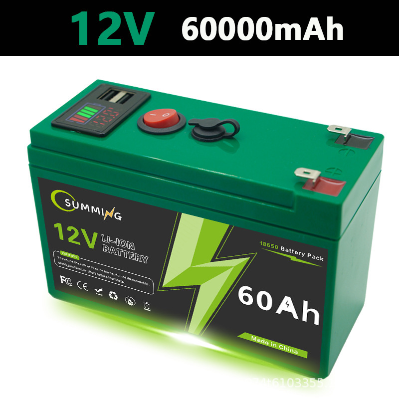 12V150Ah 充電式バッテリー、USB 電源ディスプレイポート付き、多目的バックアップリチウム電池|undefined