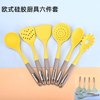 双色硅胶铲新款欧式不粘锅专用锅铲家用炒菜铲子捞篱汤勺厨具套装