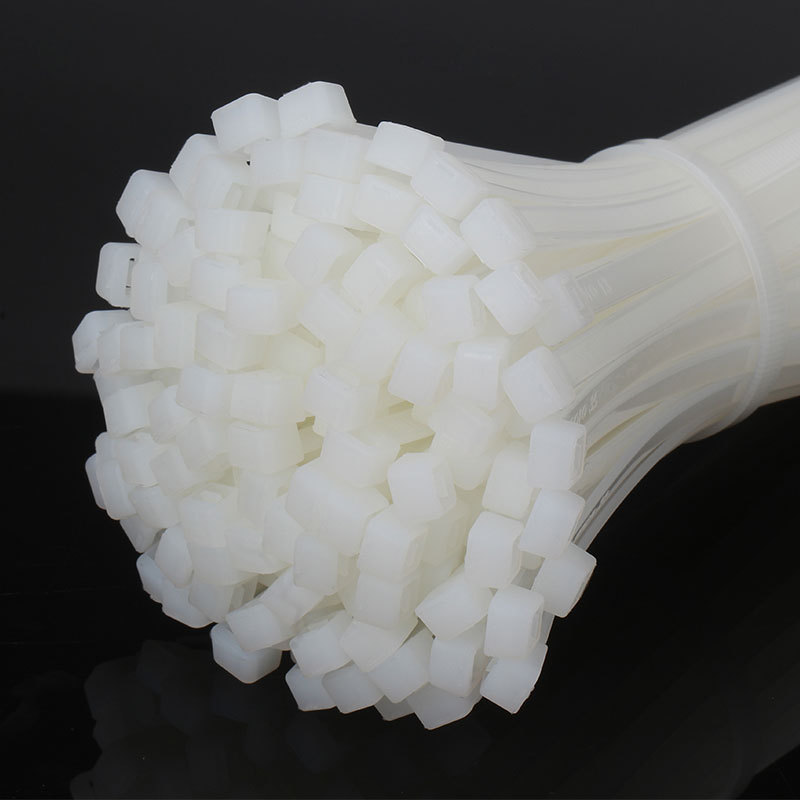 Zip tie 4*200 bundle line fastener strap self-locking white plastic zip tie kg factory wholesale