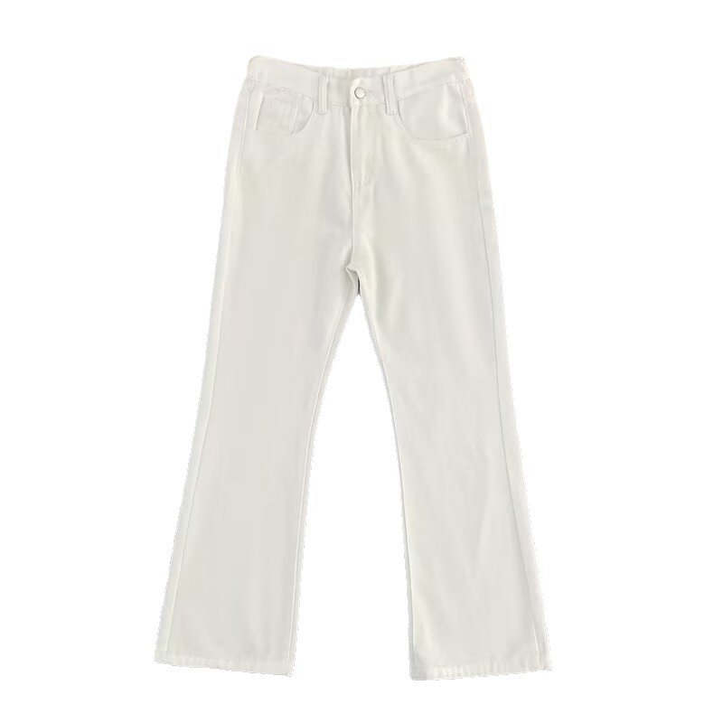 White Washed Distressed Jeans Loose Straight Leg Casual Wide Leg Trousers American Street Style Trendy Workwear mid Waist Blue_mkmklike.com
