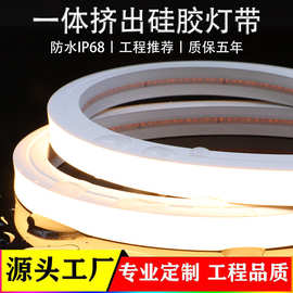 户外防水硅胶灯带IP68嵌入式柔性正弯线性灯条一体挤出硅胶软灯带