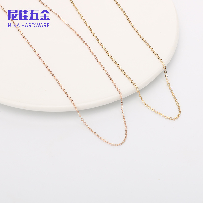 Collar femenino de acero inoxidable 316, cadena de labios minimalista, estilo moderno y versátil