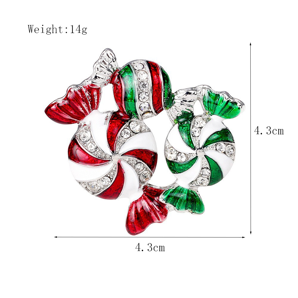 Brooches Classification Sweet Pin Candy Zinc Alloy Enamel Inlay Rhinestones Unisex Brooches