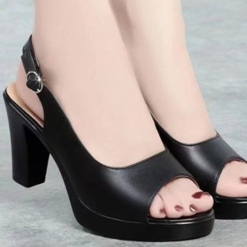 Women's Flat Sandals with Round Toe Buckle, Open-Back Ankle Strap Summer Ankle Boots for Elegant and Refined Ladies