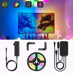 Computer version smart RGB flow light, screen synchronization background light, atmosphere light LED strip
