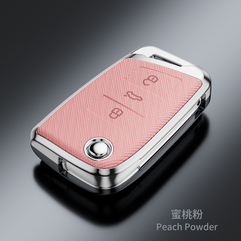 SuitabLe for VoLkswagen Sagitar Tiguan L Lavida Santana Bora Tanyue Passat Cross Pattern FashionabLe Key Cover