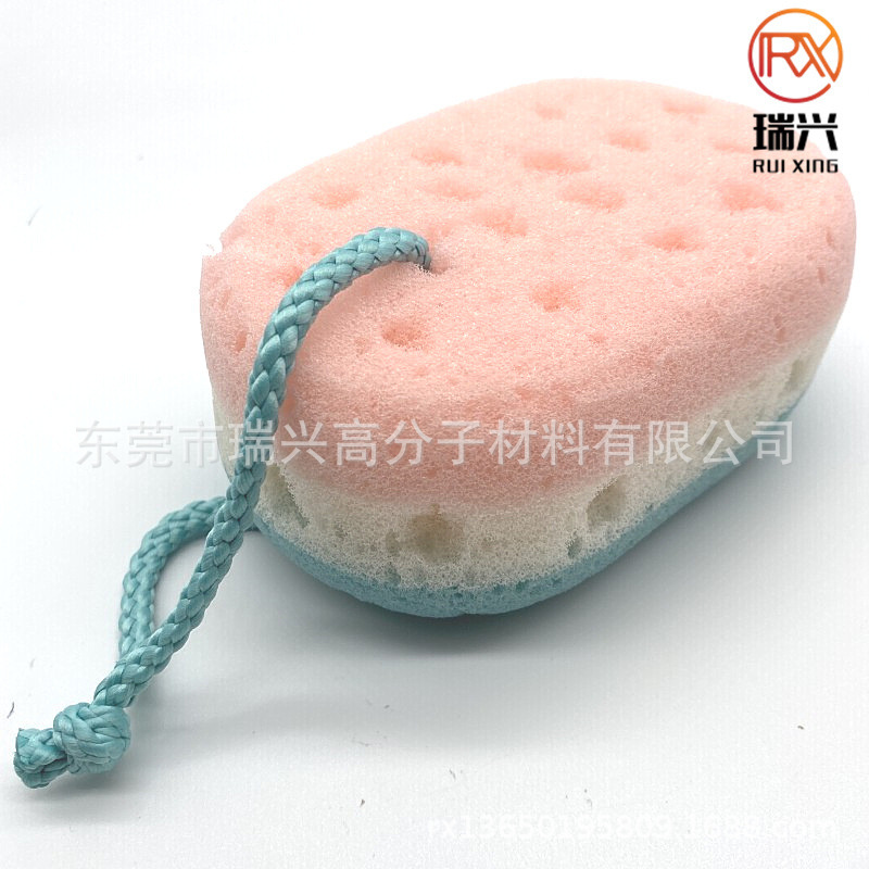 With rope foam handle ice cream sponge bath color ice cream sponge Cup brush ice cream ice cream sponge