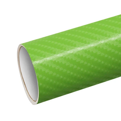 Rearview Mirror Decorative Sticker Three-Dimensional | Automotive Film - 15228m-4d-carbon-fiber-green