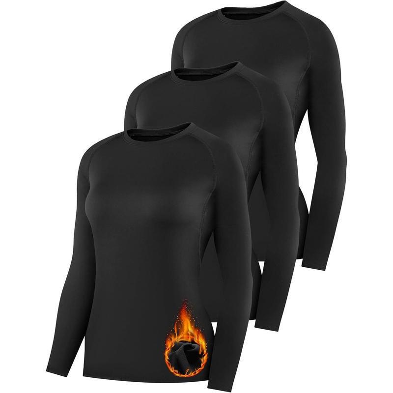 2025 New Cross-Border Dropshipping Women's Warm Compression Long-Sleeve Shirt with Wool Lining 2025 New Cross-Border Dropshipping Women's Warm Compression Long-Sleeve Shirt with Wool Lining
