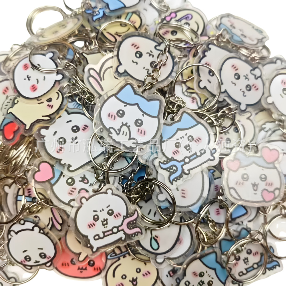 Acrylic Keychain Custom-Made Creative Cartoon DIY Key Pendant Cute Decoration Anime Celebrity Merchandise Customization