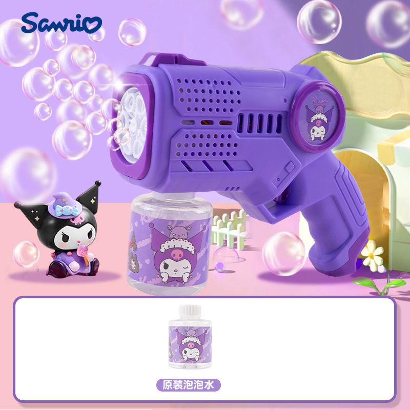 Máquina de burbujas de ducha de girasol 23 agujeros Red roja Gatlin pistola de burbujas puesto automático en el mercado nocturno juguetes para niños