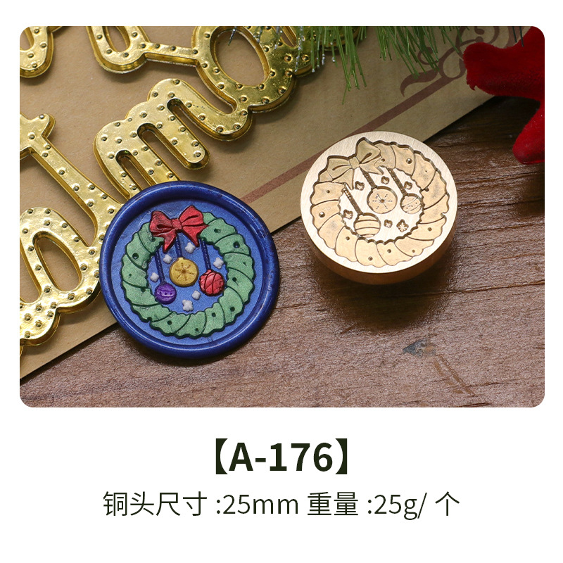 Color europeo fuego pintura sello nuevo Navidad Serie 2 cobre cabeza vacaciones cumpleaños regalo sobre de embalaje tarjeta felicitación