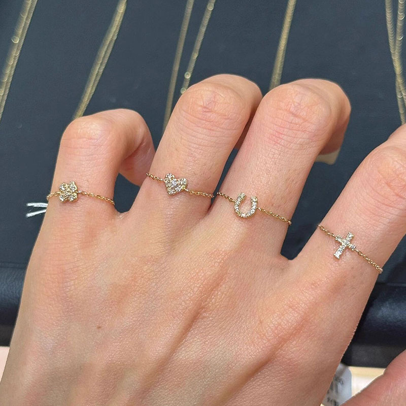 Minimalist Stackable Ring Set With Cubic Zirconia For Women_voghion.com