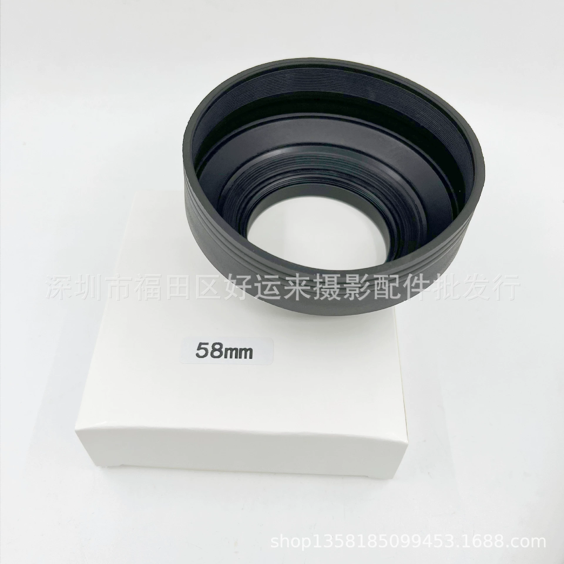 Мягкий складной Ругон от 49 мм до 82 мм/винт, широкоугольный/Стандартный/телеобъектив, трехцелевой резиновый капюшон