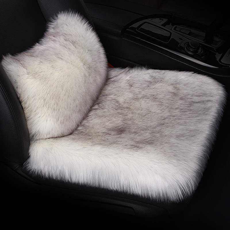 新款羊毛绒汽车坐垫冬季长羊毛毛绒座套车内单片单个座垫保暖加厚