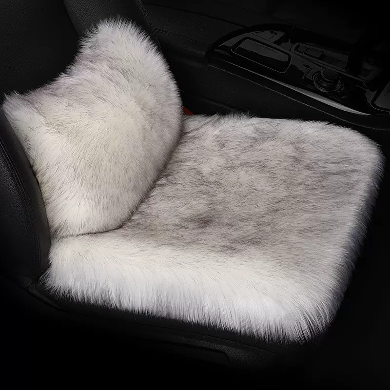 新款羊毛绒汽车坐垫冬季长羊毛毛绒座套车内单片单个座垫保暖加厚