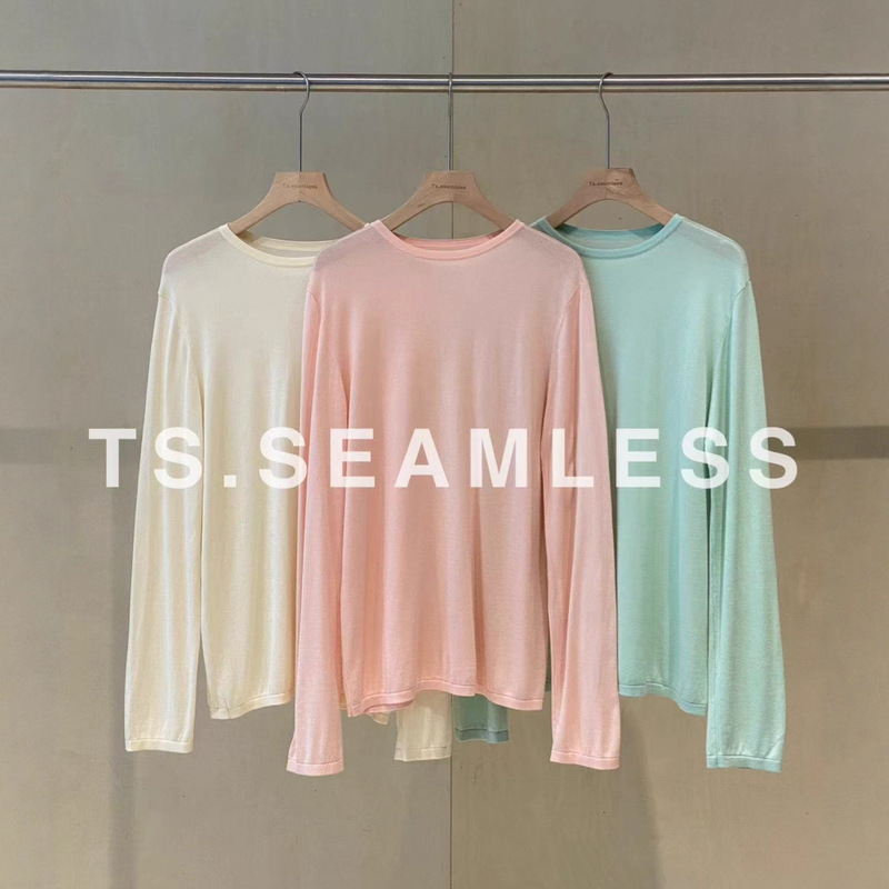 TS.SEAMLESS Crewneck Tencel Pullover 2F258 TS.SEAMLESS Crewneck Tencel Pullover 2F258