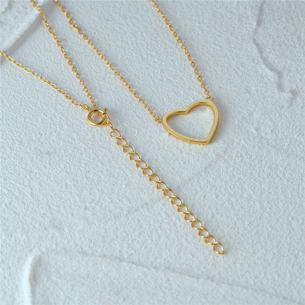 6g Weight Pendant Necklace Classification 1 Piece Quantity Casual, Daily Occasion 925 Sterling Silver Material Heart Shape Pattern Women's Gender Plating Design Simple Style Style 925 Sterling Silver Plating Heart Shape Pendant Necklace 5
