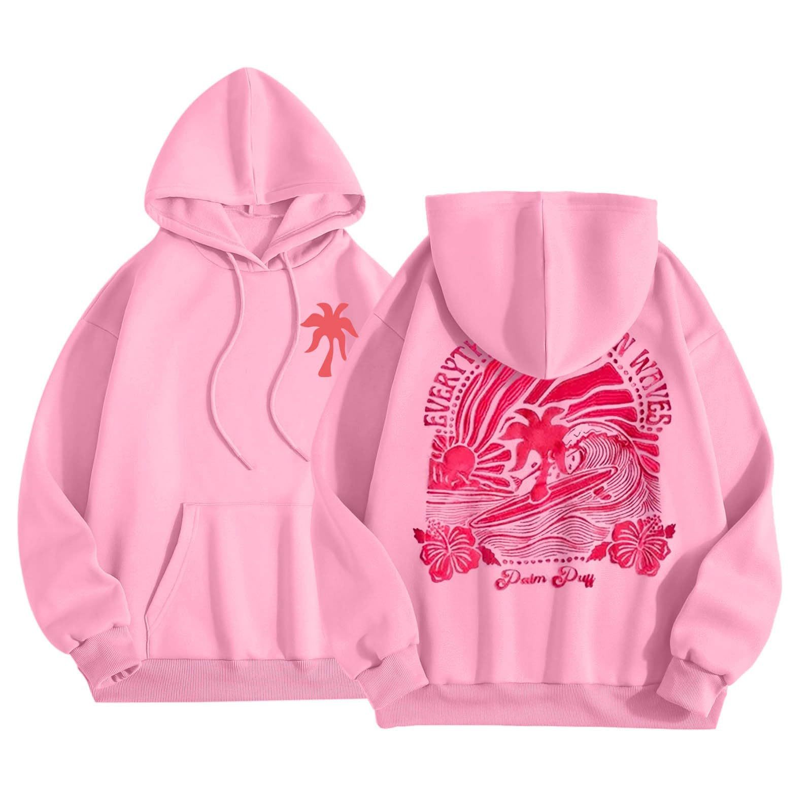 Women's Off Shoulder Hooded Sweatshirt With Threaded Hem_voghion.com