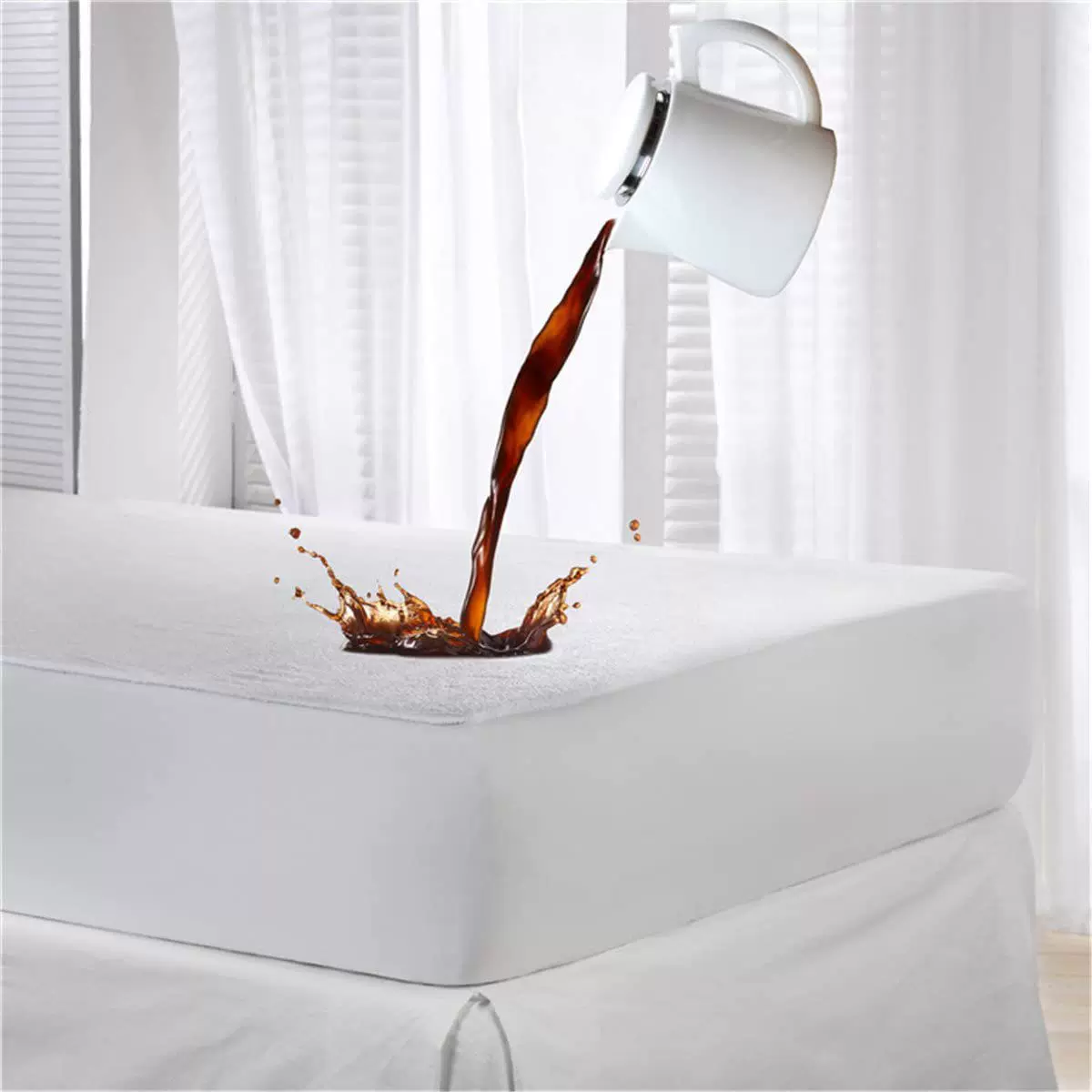 亚马逊ebay棉毛巾布防水床笠日本隔尿防尘床罩床垫罩全包批床笠款