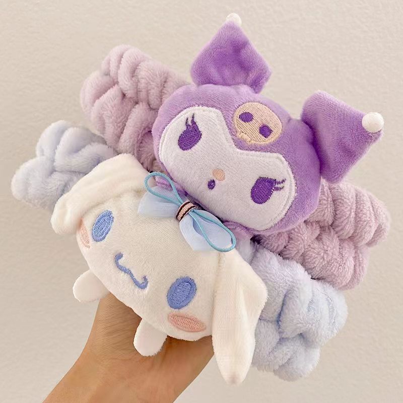 Sanrio Yugui Dog Wash Hair Band Cartoon Kulomi Hair Band Cute Headwear Plush Band Hair Band Headband Headband Headgear