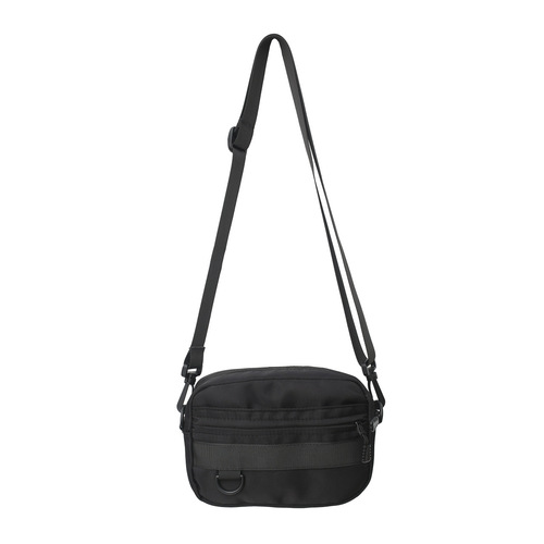 Small shoulder bag men's trendy brand personality street small square bag ins canvas shoulder bag Japanese casual workwear crossbody bag